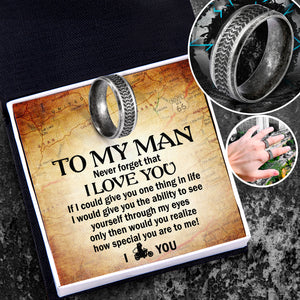 Steel Wheel Ring - Biker - To My Man - How Special You Are To Me - Ukgri26007