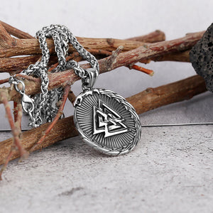Compass Nordic Necklace - Viking - To My Son - I Love You To Valhalla And Back - Ukgnfv16003