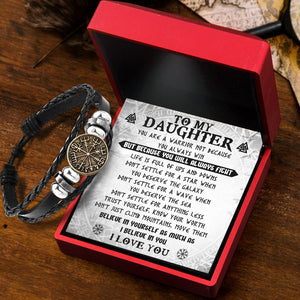 Viking Compass Bracelet - Viking - To My Daughter - Believe In Yourself - Ukgbla17001