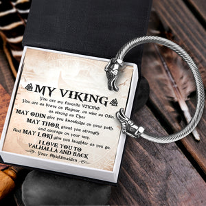 Personalised Norse Dragon Bracelet - Viking - To My Man - You Are My Favorite Viking - Ukgbzi26003