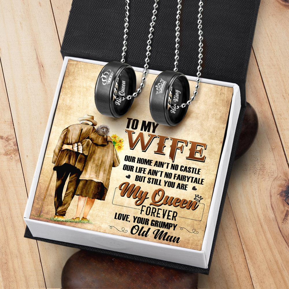 Couple Pendant Necklaces - To My Wife - You Are My Queen Forever - Ukgnw15001 - Love My Soulmate