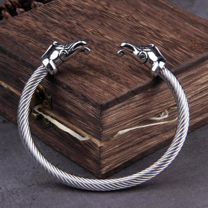 Norse Dragon Bracelet - Viking - To My Husband - I Love You To Valhalla And Back - Ukgbzi14003