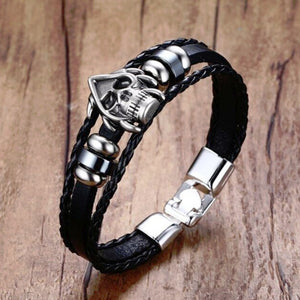 Vintage Skull Bracelet - Skull & Tattoo - To My Son - You Will Never Lose - Ukgbab16001