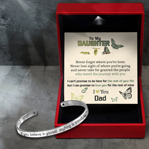 Bracelet - Butterfly - From Dad - To My Daughter - I Love You - Ukgbzf17018