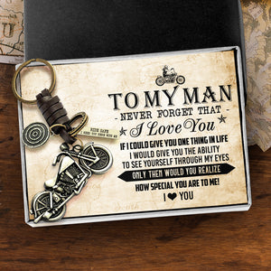 Motorcycle Keychain - To My Man - I Love You - Ukgkx26005 - Love My Soulmate