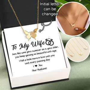 Personalized Butterfly Necklace - Family - To My Wife - I Love You - Ukgncn15003