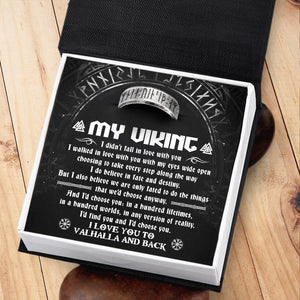 Rune Ring - My Viking - I Love You To Valhalla And Back - Ukgri26003