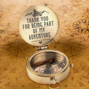 Engraved Compass - My Love - Thank You For Being Part Of My Adventure - Ukgpb12002