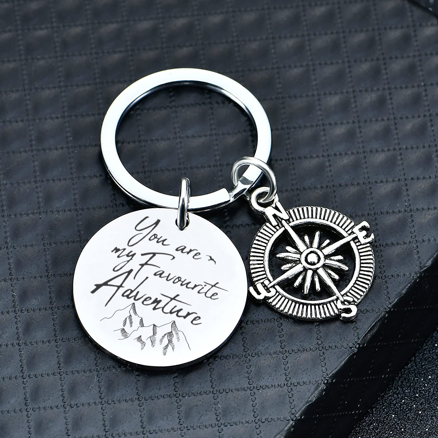Compass Keychain - Travel - To My Soulmate - I Love You - Ukgkw13007
