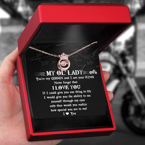 Crown Necklace - Biker - To My Ol' Lady - I Love You - Ukgnzq13003