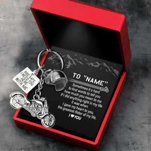 Personalized Classic Bike Keychain - To My Man - The Greatest Rider Of My Life - Ukgkt26001 - Love My Soulmate