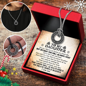 Viking Rune Necklace - Viking - To My Daughter - Trust Yourself, Know Your Worth - Ukgndy17001
