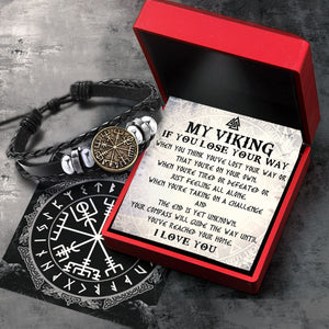 Viking Compass Bracelet - Viking - To Man - I Love You - Ukgbla26002