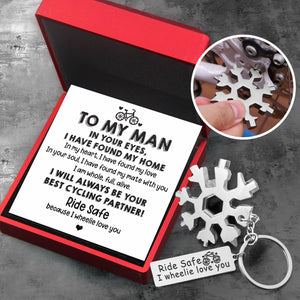 Multitool Keychain - Cycling - To My Man - Ride Safe - Ukgktb26004