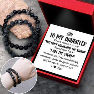 King & Queen Couple Bracelets - Family - To My Daughter - Never Forget Your Way Back Home - Ukgbae17001
