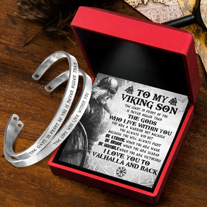 Viking Couple Bracelets - Viking - My Viking Son - I Love You To Valhalla And Back - Ukgbt16001