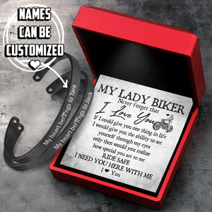 Personalized Couple Bracelets - Biker - My Lady Biker - I Love You - Ukgbt13010
