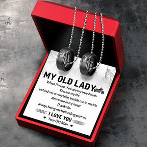 Couple Pendant Necklaces - Biker - To My Lady - I Love You - Ukgnw13019