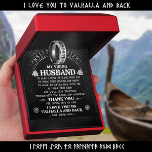 Rune Ring - Viking - My Viking Husband - I Love You To Valhalla And Back - Ukgri14001