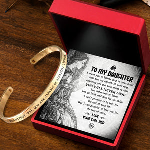 Viking Bracelet - Viking - To My Daughter - From Dad - You Will Never Lose - Ukgbzf17002