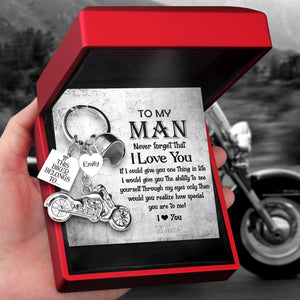 Personalised Classic Bike Keychain - Biker - To My Man - I Love You - Ukgkt26008