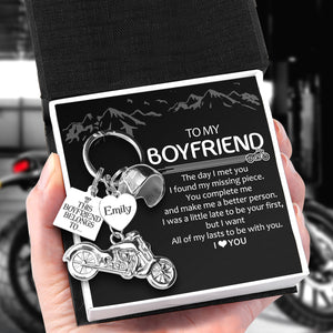 Personalised Classic Bike Keychain - To My Boyfriend - I Love You - Ukgkt12007