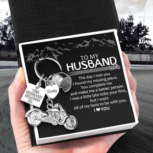 Personalised Classic Bike Keychain - Biker - To My Husband - I Love You - Ukgkt14007