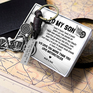 Motorcycle Keychain - Biker - To My Son - We Love You More Than You Love Motorcycles - Ukgkx16007