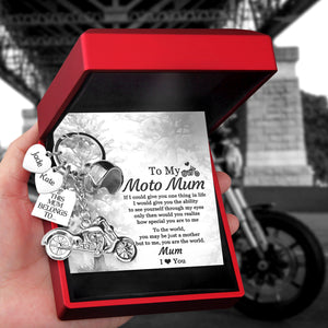 Personalised Classic Bike Keychain - Biker - To My Moto Mum - How Special You Are To Me - Ukgkt19002