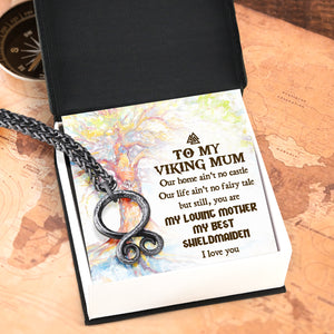 Troll Cross Necklace - Viking - To My Mum - My Loving Mother  - Ukgnfq19002