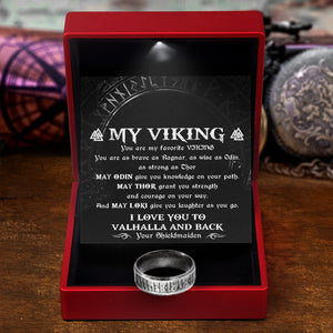Rune Ring - My Viking - You Are My Favorite Viking - Ukgri26001 - Love My Soulmate