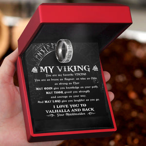 Rune Ring - My Viking - You Are My Favorite Viking - Ukgri26001 - Love My Soulmate