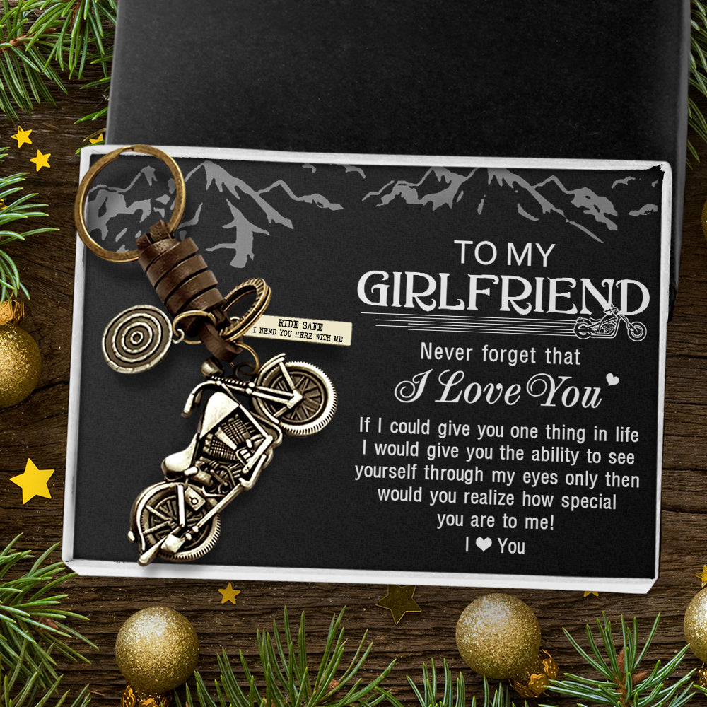 Motorcycle Keychain - To My Girlfriend - I Love You - Ukgkx13001 - Love My Soulmate