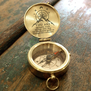 Personalised Engraved Compass - You Are My North, South, My East, West - Ukgpb26004 - Love My Soulmate