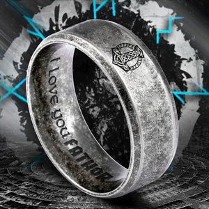 Viking Hammer Ring - Viking - To My Viking Dad - From Son - I Love You To Valhalla & Back - Ukgri18008