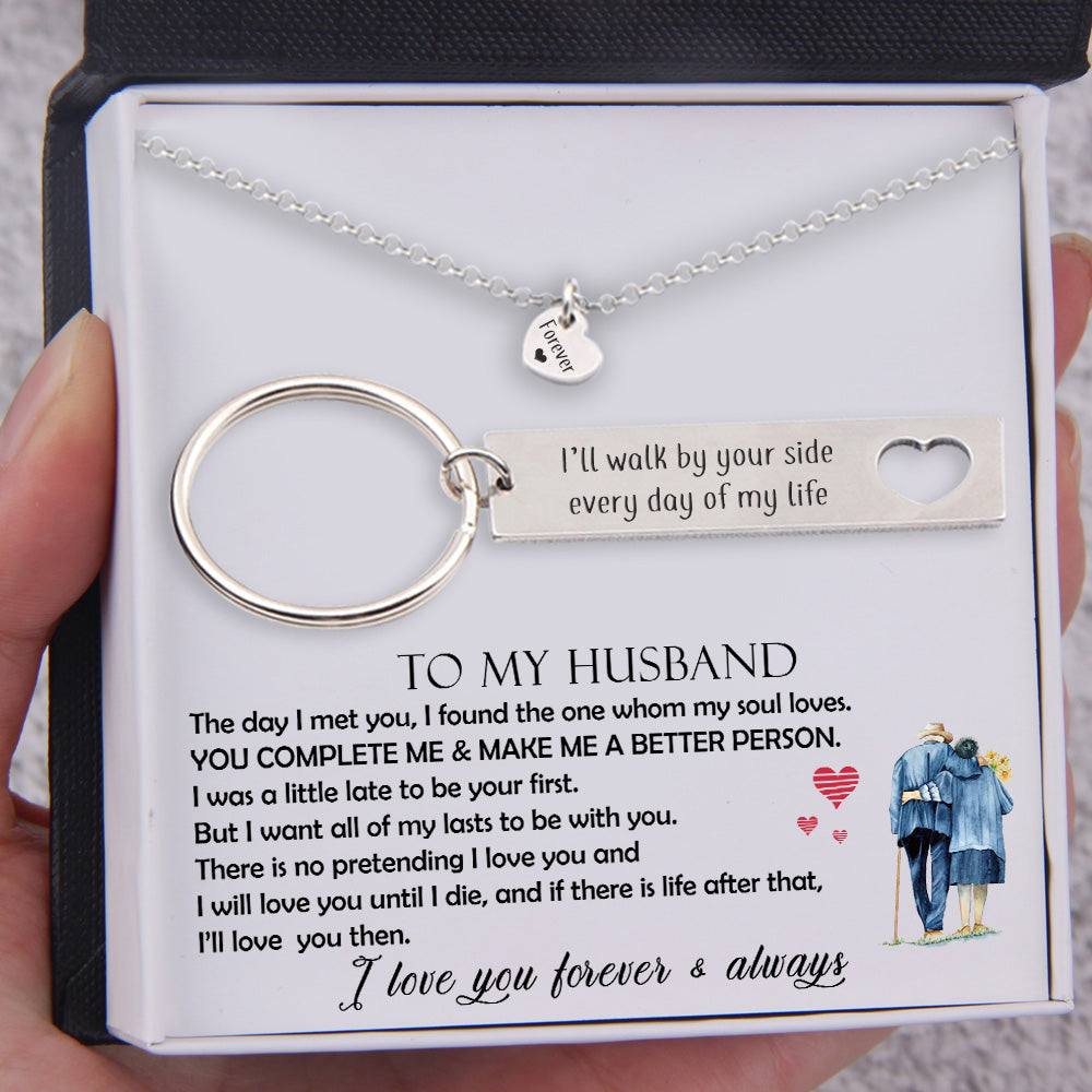 To my sale husband keychain