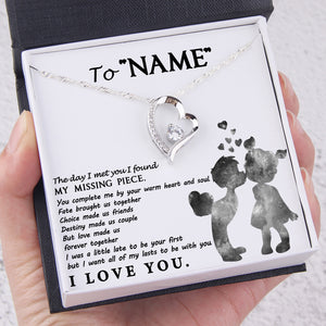 Personalised Heart Necklace - To My Future Wife - Love Made Us Forever Together - Ukgnr25001 - Love My Soulmate