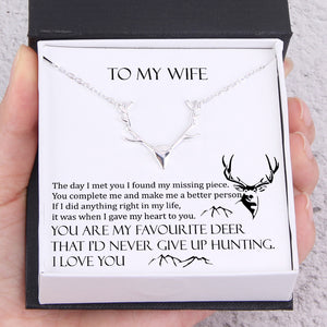 Hunter Necklace - To My Wife - You Are My Favourite Deer - Ukgnt15002 - Love My Soulmate