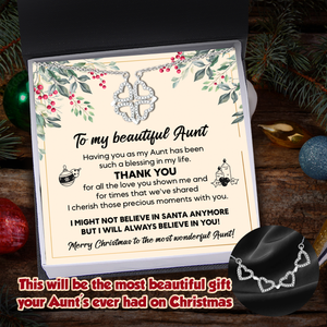 Lucky Necklace - Family - To My Aunt - Merry Christmas To The Most Wonderful Aunt - Ukgnng30002