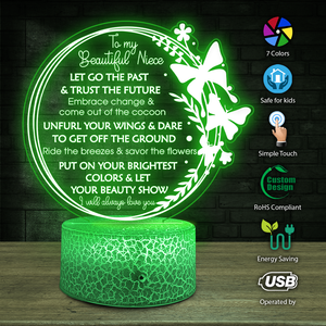3D Led Light - Family - To My Niece - I Will Always Love You - Ukglca28011