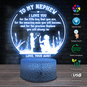 3D Led Light - Family - To My Nephew - I Love You - Ukglca27003